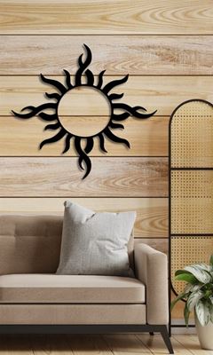 Sun Metal Wall Art Decor